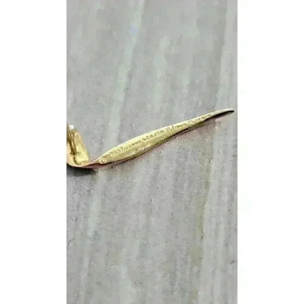 Tiffany & Co Paloma Picasso 18kt Gold Vintage Chrysalis Diamond Earrings - Picture 6 of 12